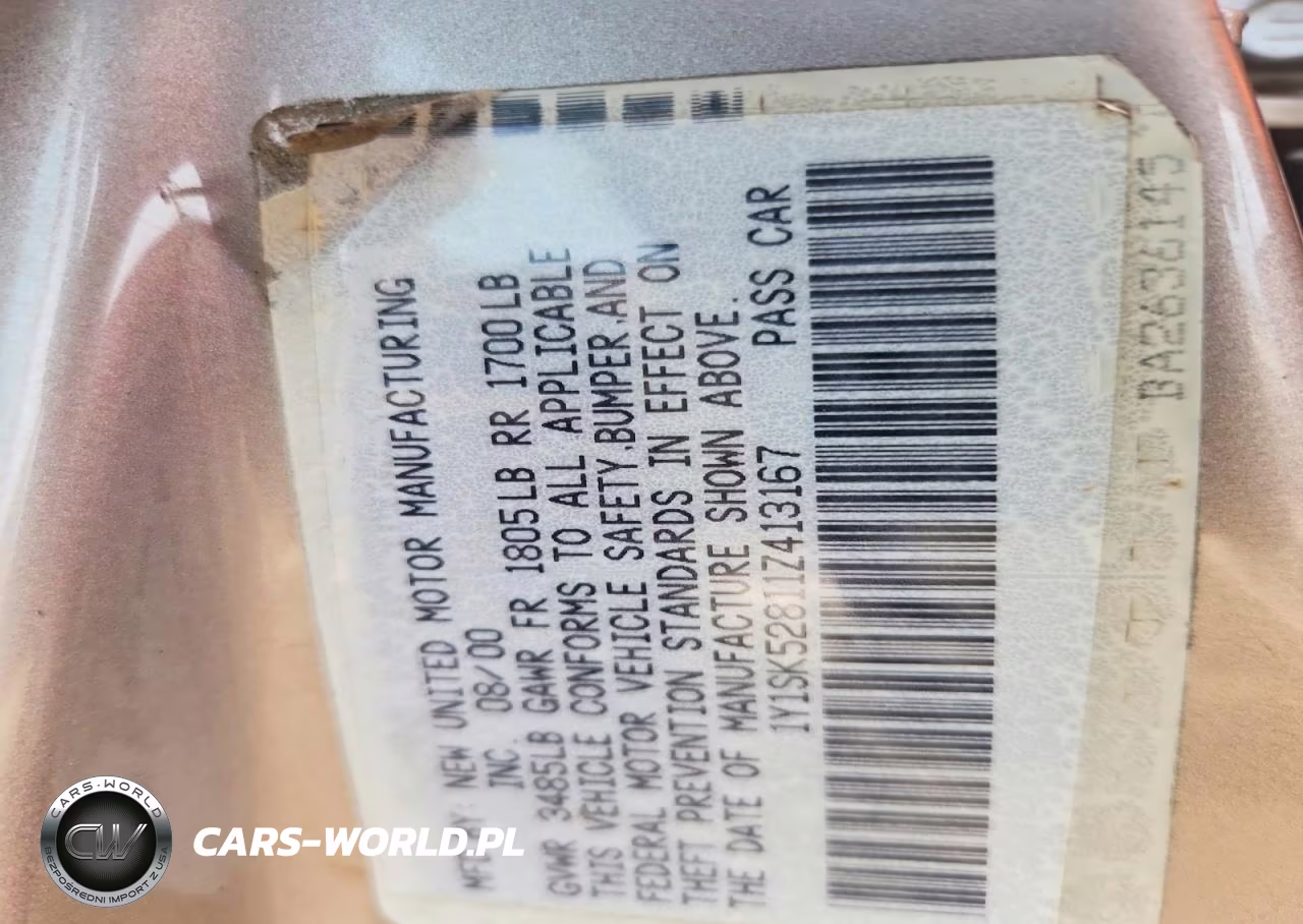 2001 Chevrolet Geo Prizm Base VIN:1Y1SK52811Z413167 - 12