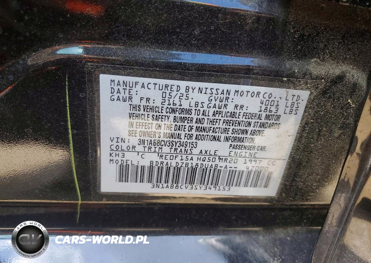 2025 Nissan Sentra Sv VIN:3N1AB8CV3SY349153 - 12
