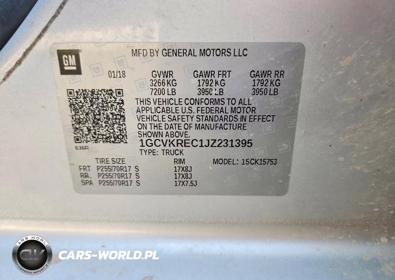 2018 Chevrolet Silverado K1500 Lt VIN:1GCVKREC1JZ231395 - 12