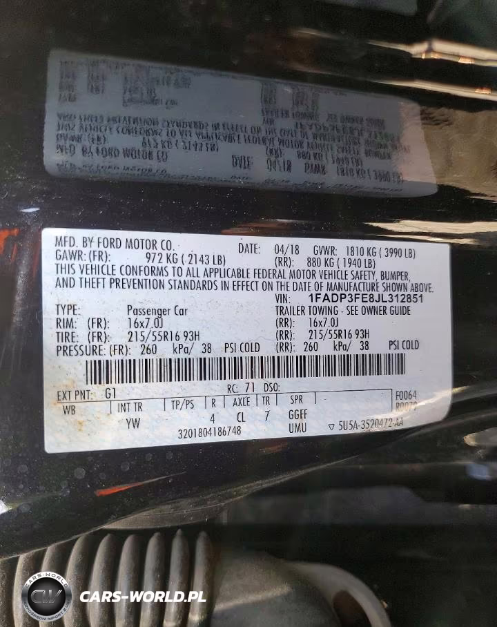 2018 Ford Focus Se VIN:1FADP3FE8JL312851 - 12