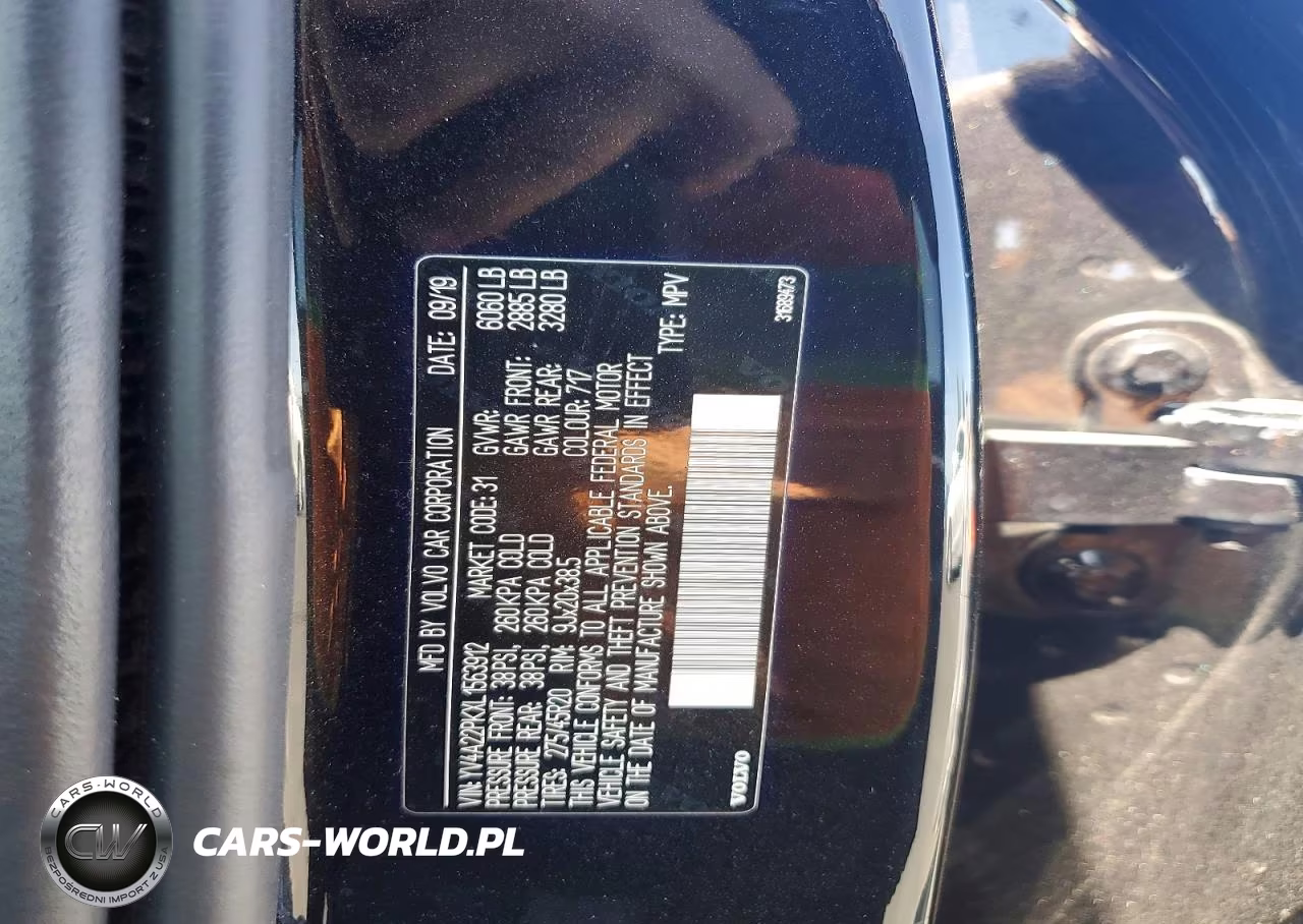 2020 Volvo Xc90 T6 Momentum VIN:YV4A22PKXL1563912 - 12