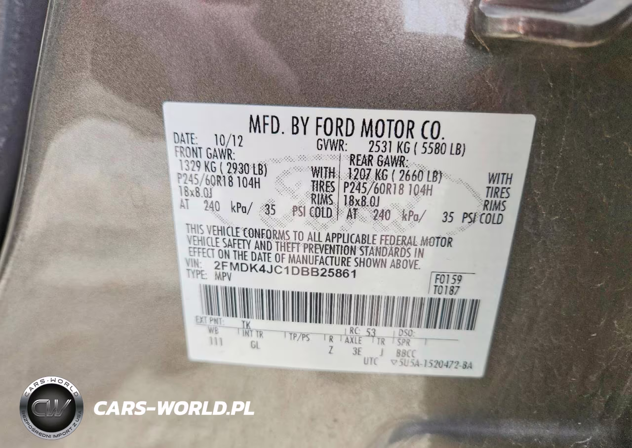 2013 Ford Edge Sel VIN:2FMDK4JC1DBB25861 - 13