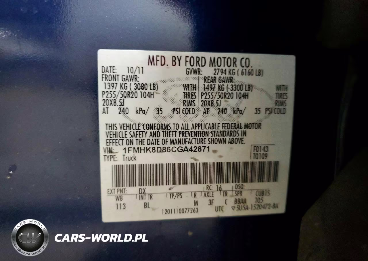 2012 Ford Explorer Xlt VIN:1FMHK8D86CGA42871 - 14