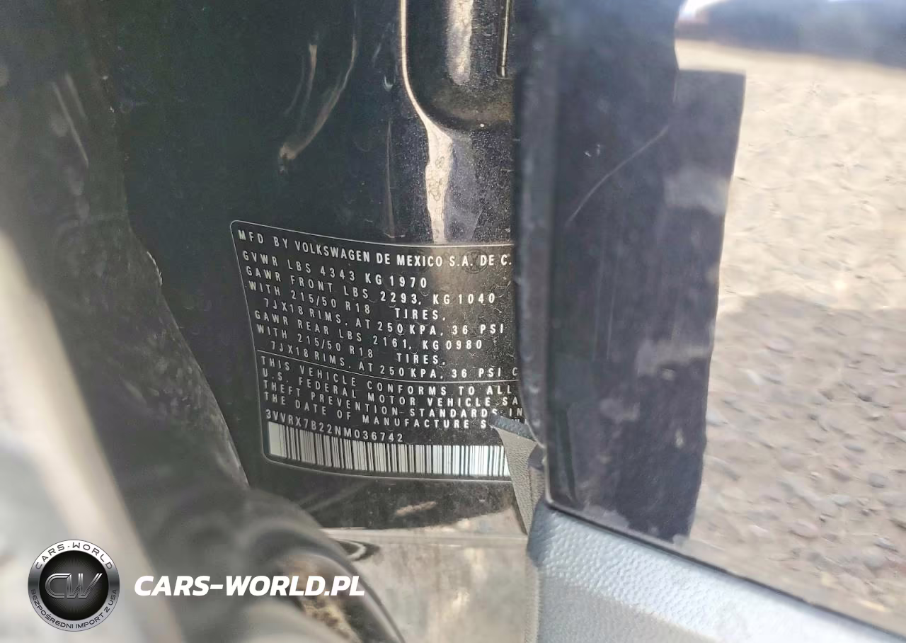 2022 Volkswagen Taos Se VIN:3VVRX7B22NM036742 - 13