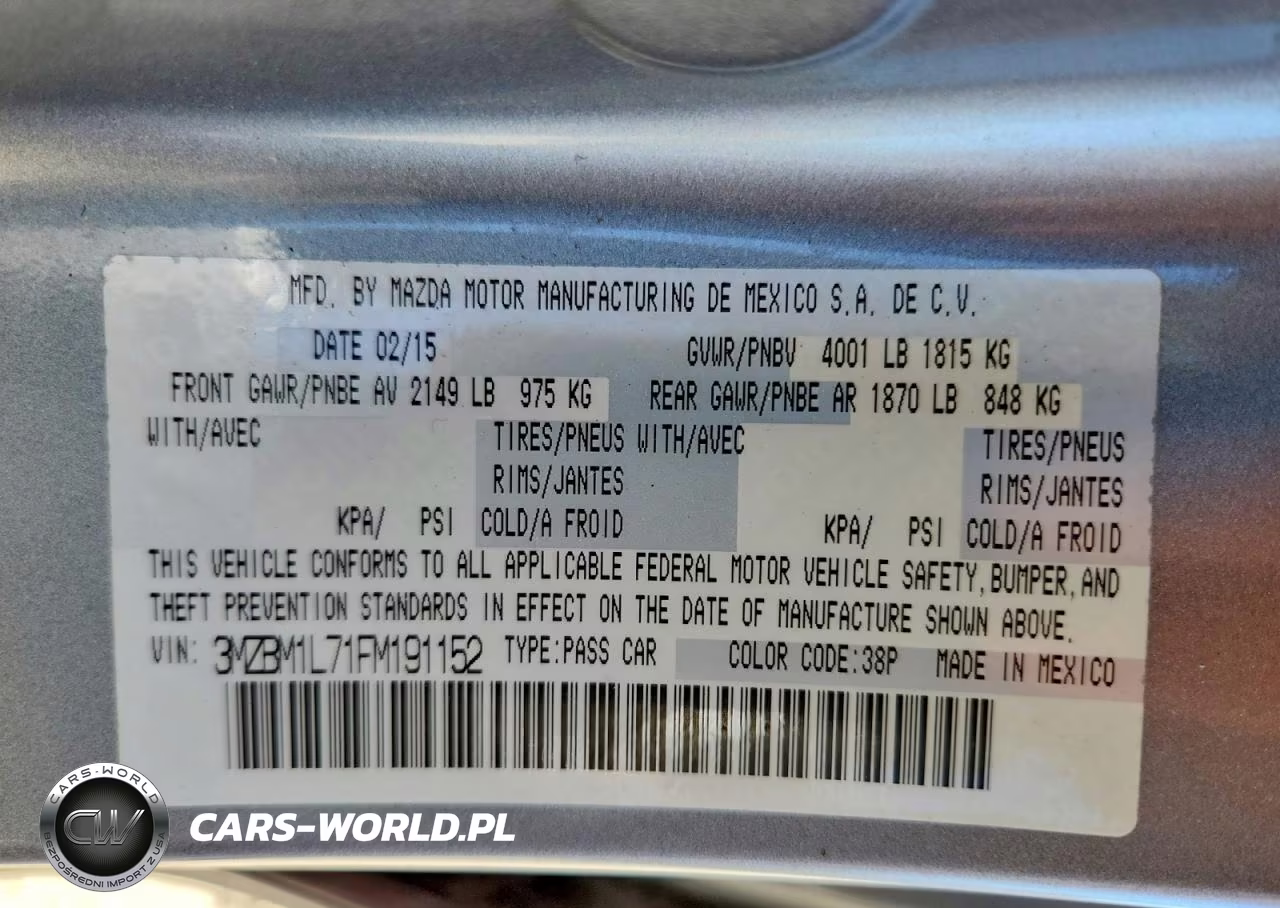 2015 Mazda 3 Touring VIN:3MZBM1L71FM191152 - 12