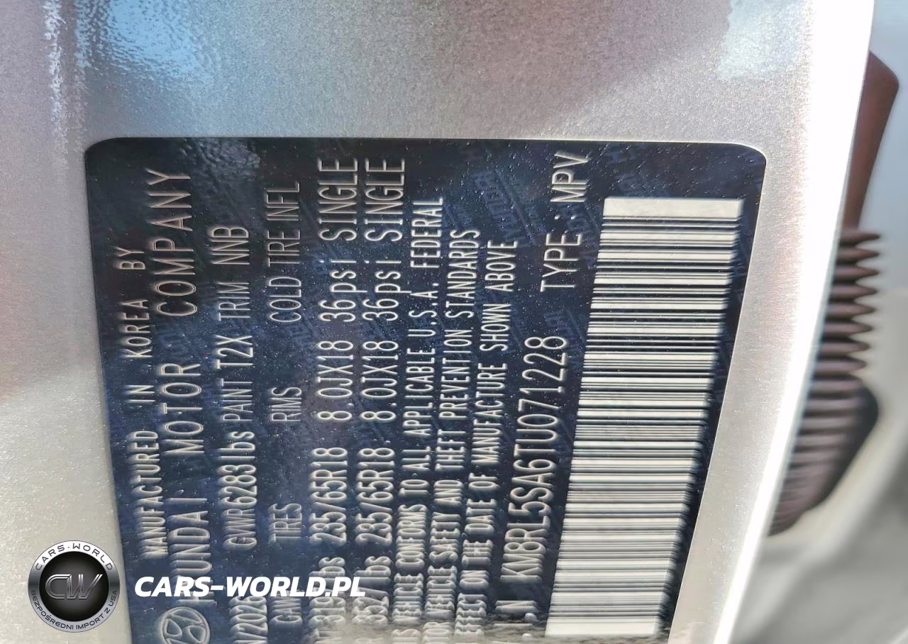 2026 Hyundai Palisade Blue Sel VIN:KM8RL5SA6TU071228 - 13