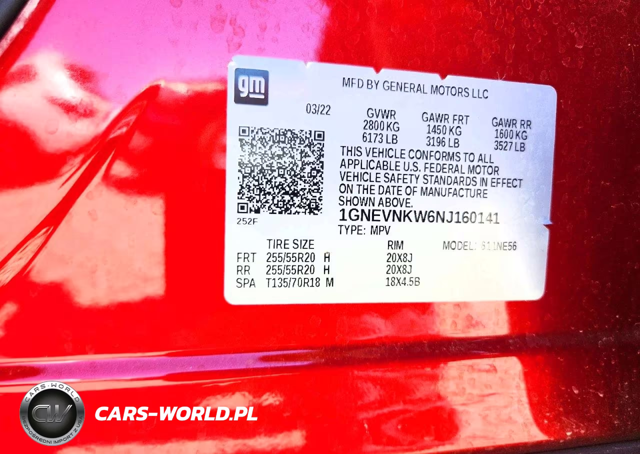 2022 Chevrolet Traverse High Country VIN:1GNEVNKW6NJ160141 - 13