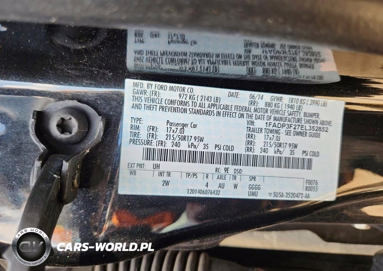 2014 Ford Focus Se VIN:1FADP3F27EL352852 - 12