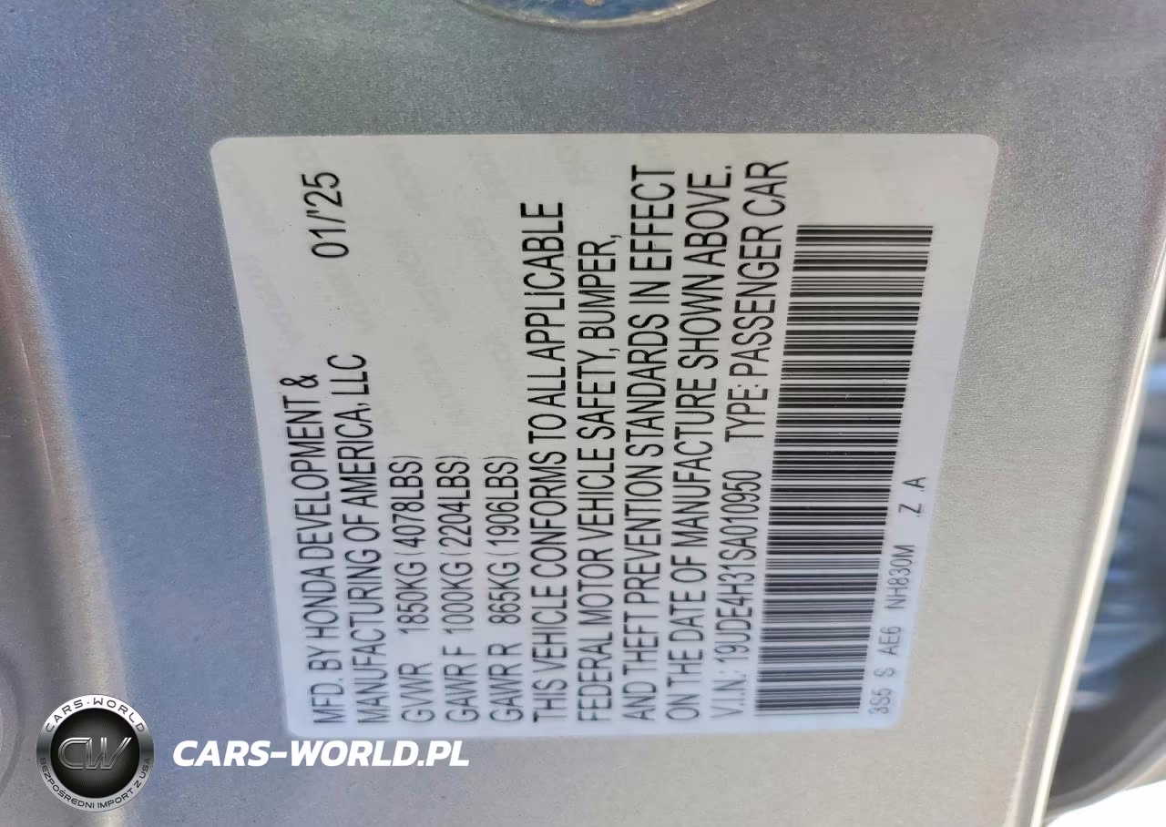 2025 Acura Integra A-Spec VIN:19UDE4H31SA010950 - 12