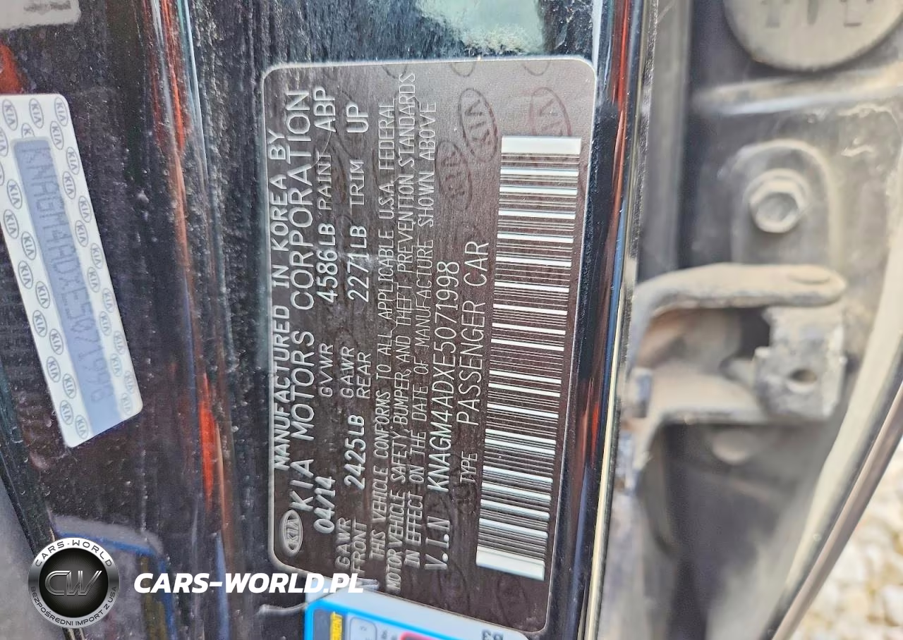 2014 Kia Optima Hybrid VIN:KNAGM4ADXE5071998 - 12