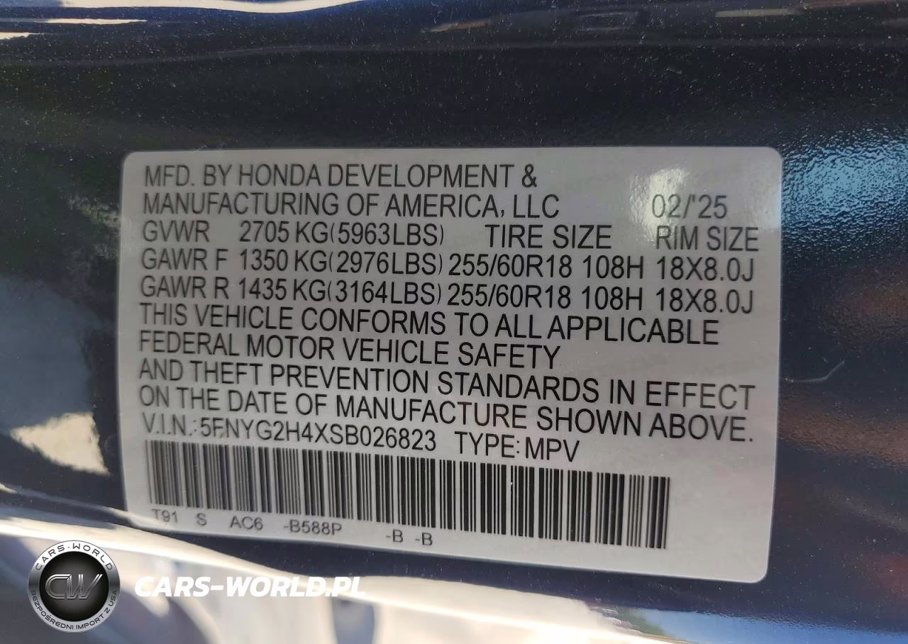 2025 Honda Pilot Exl VIN:5FNYG2H4XSB026823 - 13