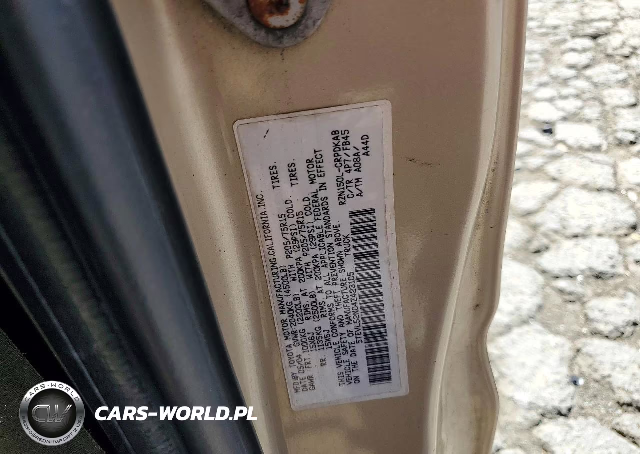 2004 Toyota Tacoma Xtracab VIN:5TEVL52N04Z423105 - 12