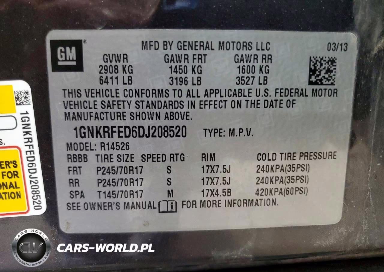 2013 Chevrolet Traverse Ls VIN:1GNKRFED6DJ208520 - 14