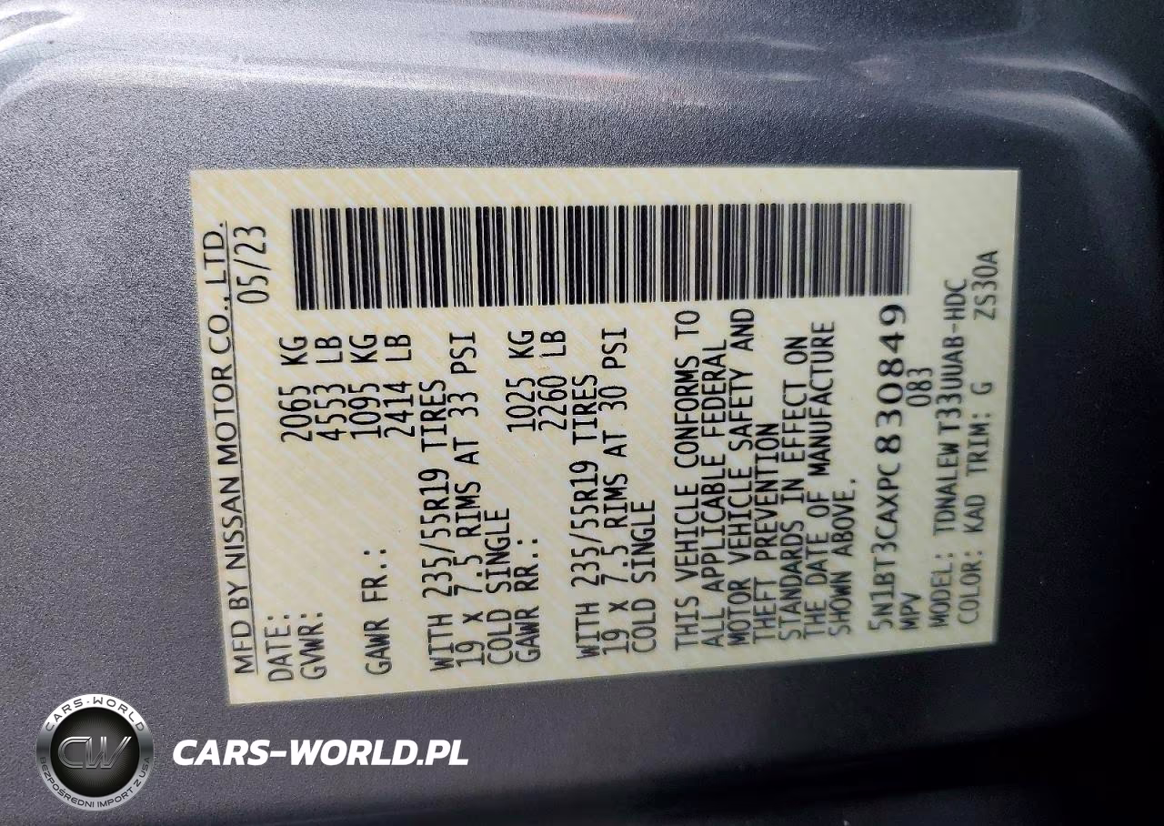 2023 Nissan Rogue Sl VIN:5N1BT3CAXPC830849 - 13