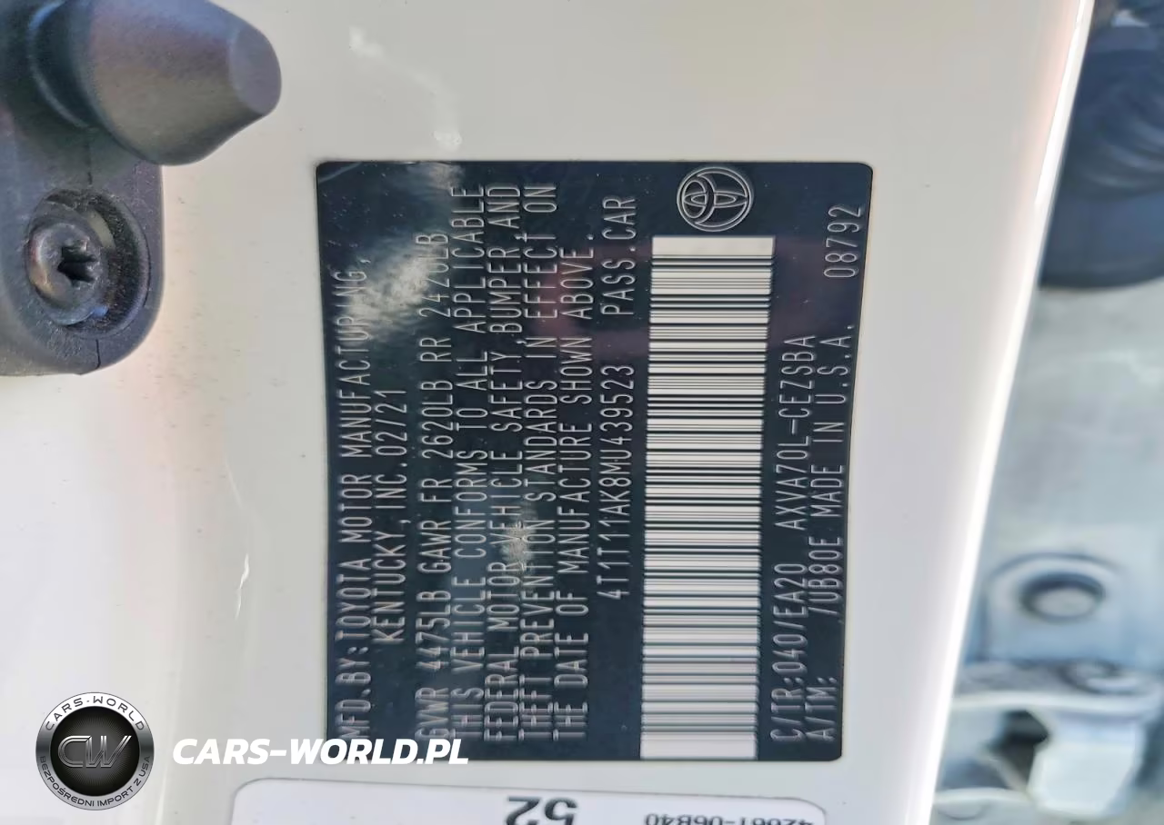2021 Toyota Camry Se VIN:4T1T11AK8MU439523 - 12