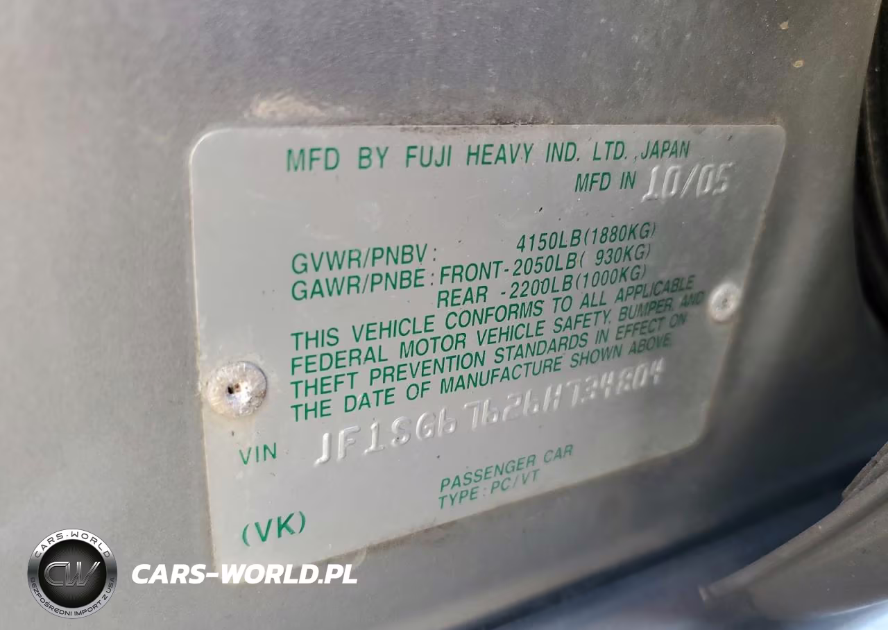 2006 Subaru Forester 2.5X Ll Bean VIN:JF1SG67626H734804 - 12