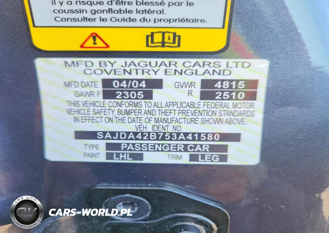 2005 Jaguar Xkr VIN:SAJDA42B753A41580 - 13
