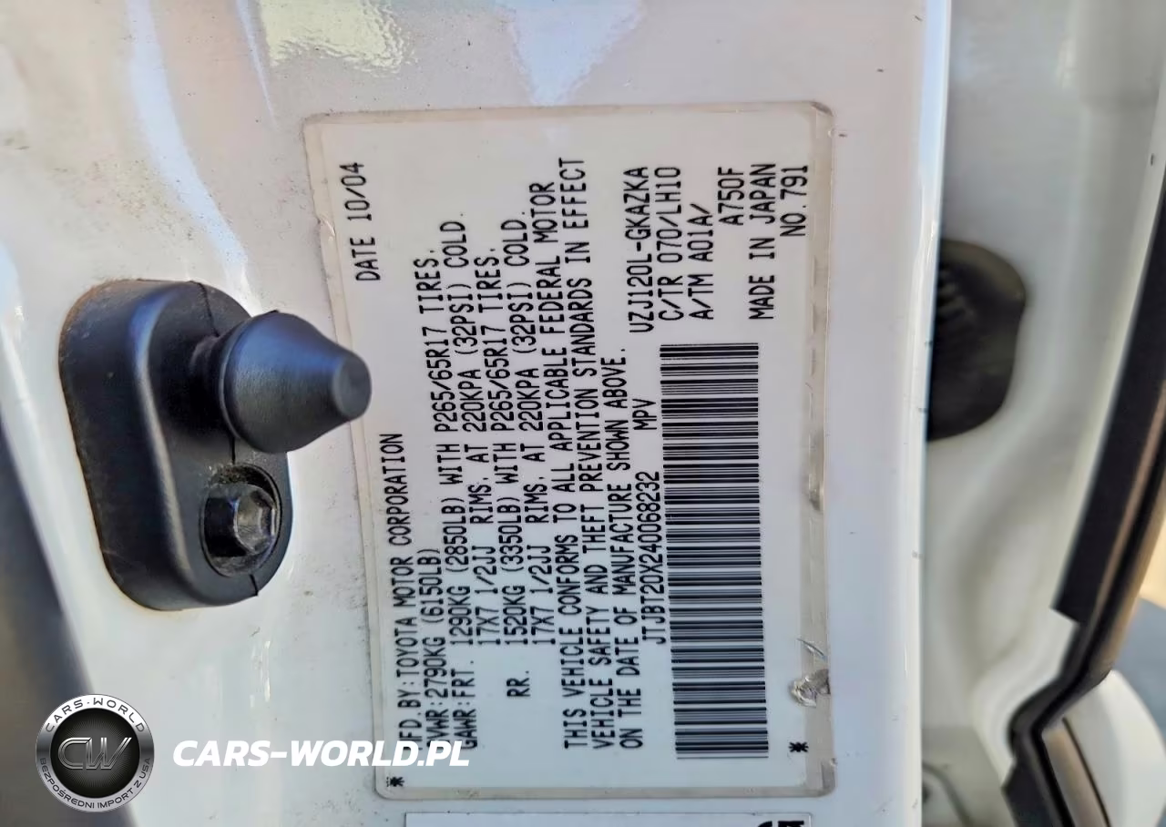 2004 Lexus Gx 470 VIN:JTJBT20X240068232 - 13