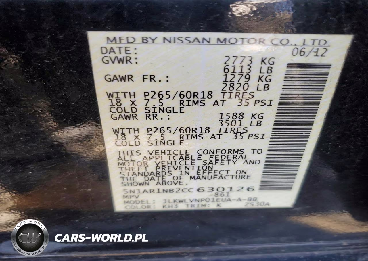 2012 Nissan Pathfinder S VIN:5N1AR1NB2CC630126 - 13