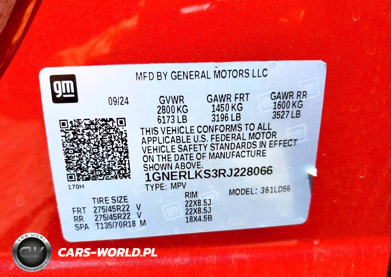 2024 Chevrolet Traverse Rs VIN:1GNERLKS3RJ228066 - 13