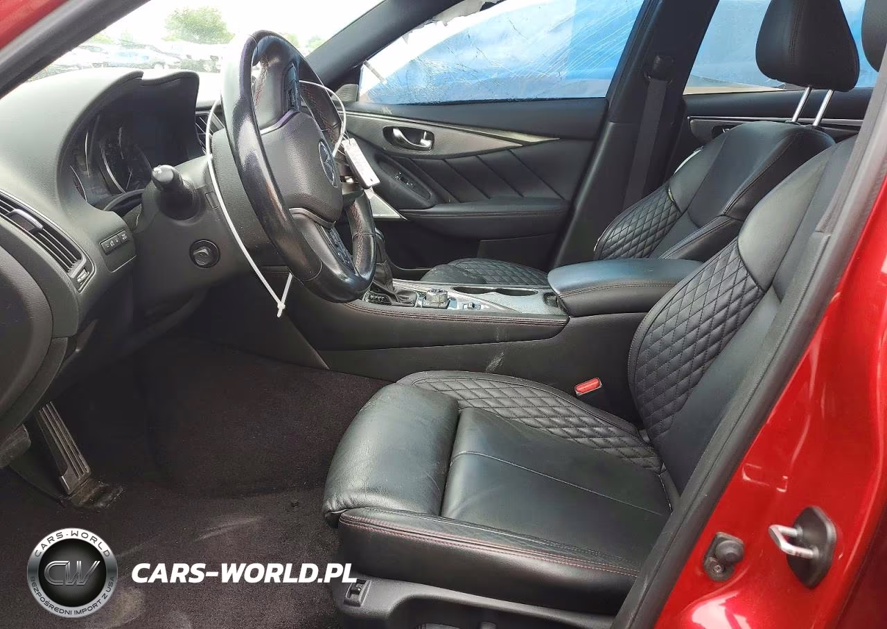 2019 Infiniti Q50 Red Sport 400 VIN:JN1FV7AR4KM800767 - 7