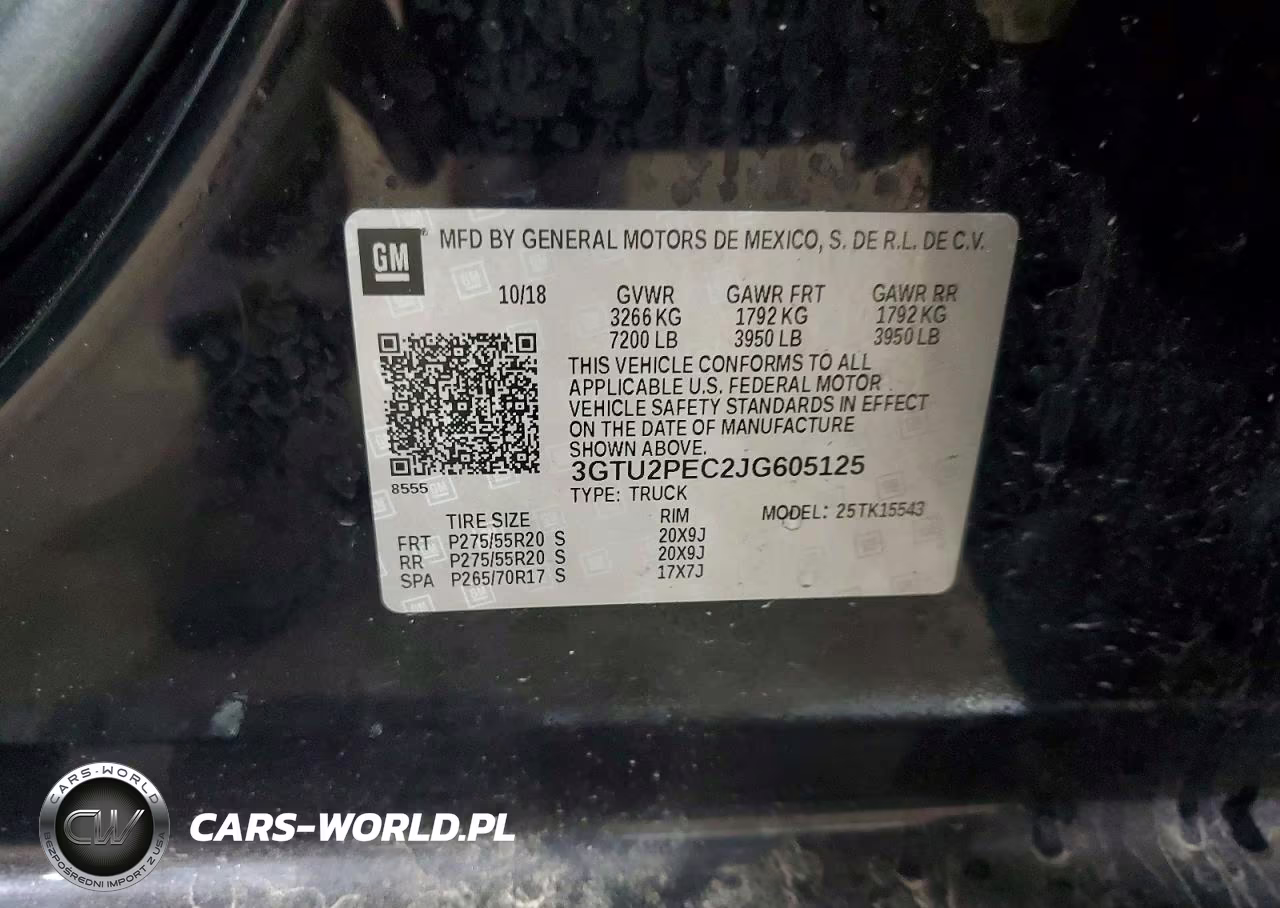 2018 GMC Sierra K1500 Denali VIN:3GTU2PEC2JG605125 - 12