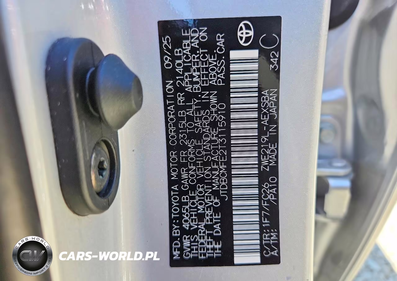 2026 Toyota Corolla Hybrid Se VIN:JTDBCMFE2T3115910 - 12