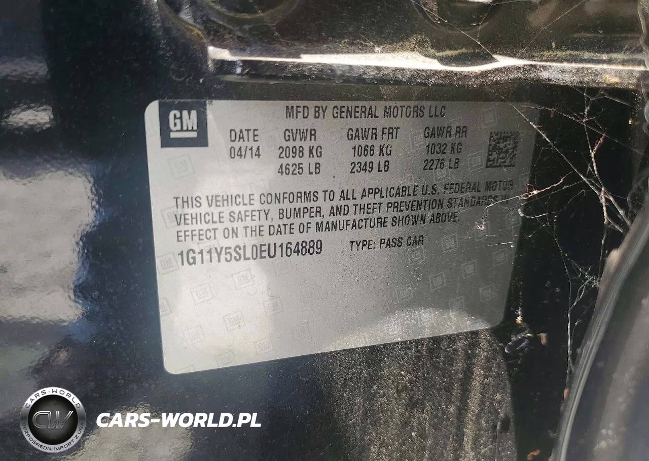 2014 Chevrolet Impala Ls VIN:1G11Y5SL0EU164889 - 12