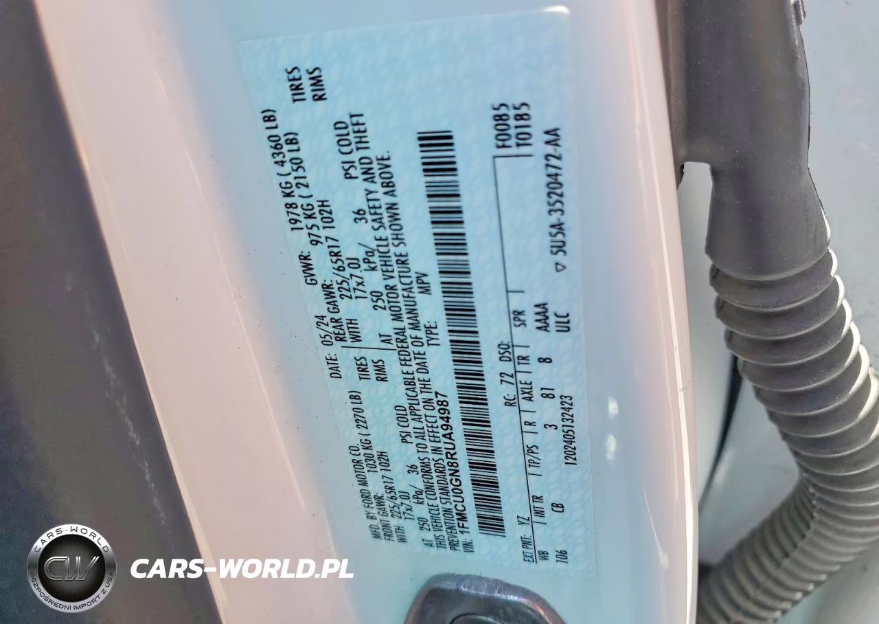 2024 Ford Escape Active VIN:1FMCU0GN8RUA94987 - 13