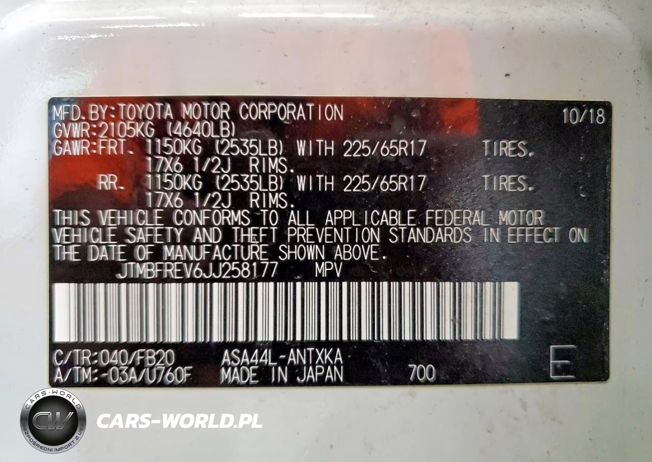 2018 Toyota Rav4 Le VIN:JTMBFREV6JJ258177 - 13