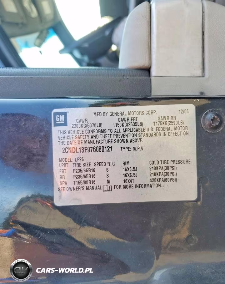 2007 Chevrolet Equinox Ls VIN:2CNDL13F976080121 - 13