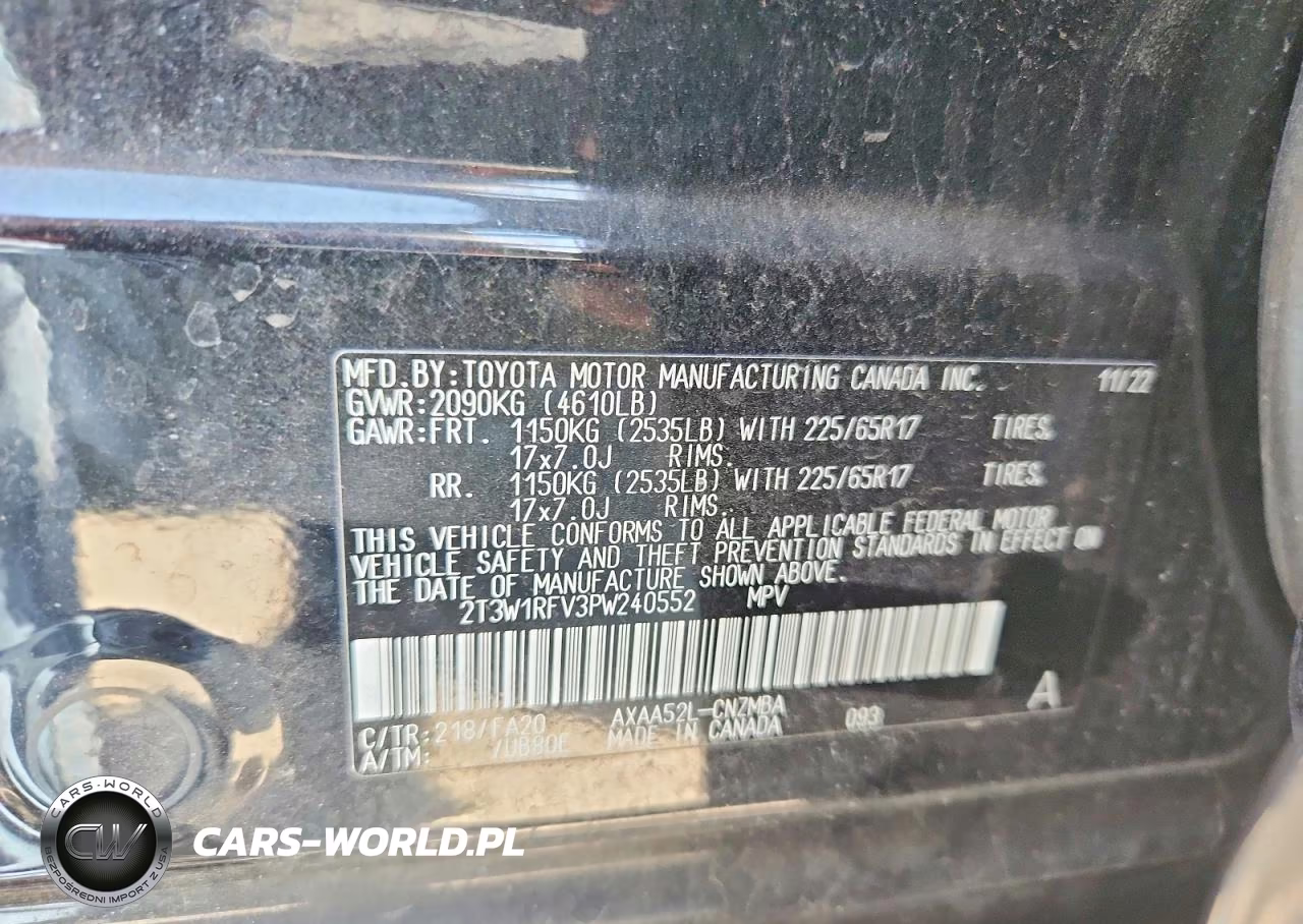 2023 Toyota Rav4 Xle VIN:2T3W1RFV3PW240552 - 12