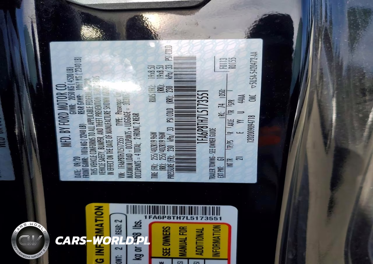 2020 Ford Mustang VIN:1FA6P8TH7L5173551 - 13