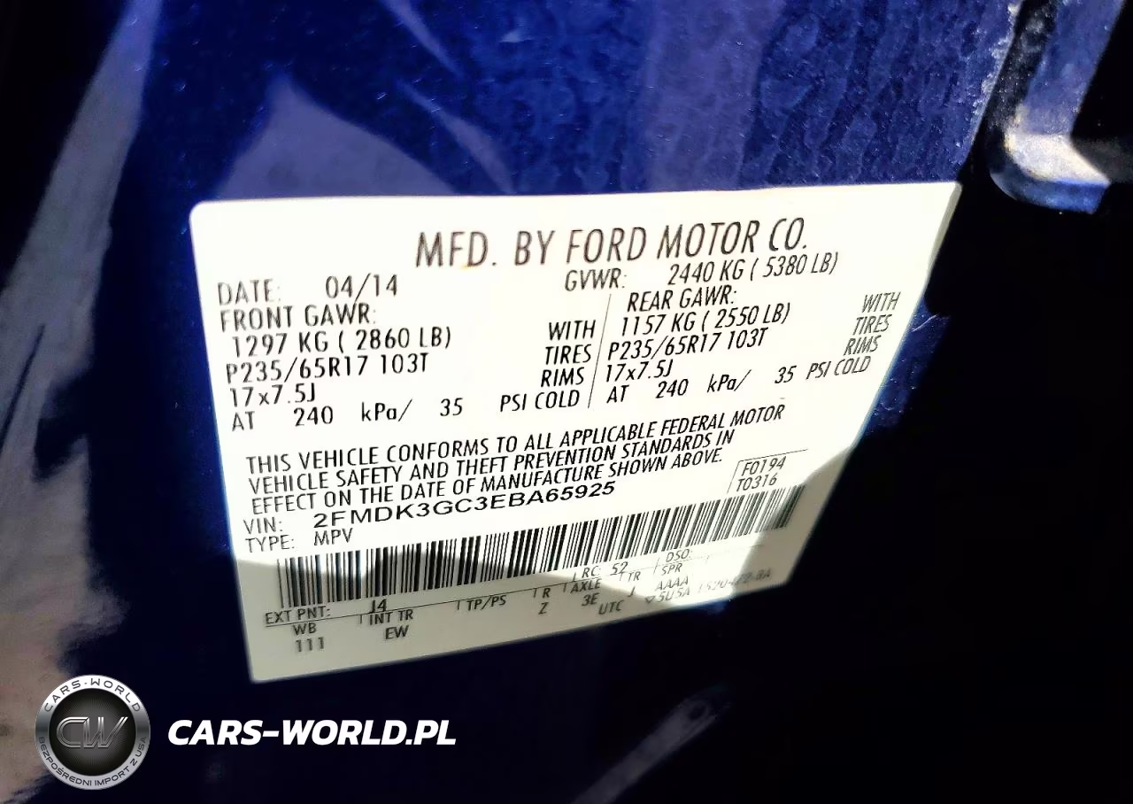 2014 Ford Edge Se VIN:2FMDK3GC3EBA65925 - 13