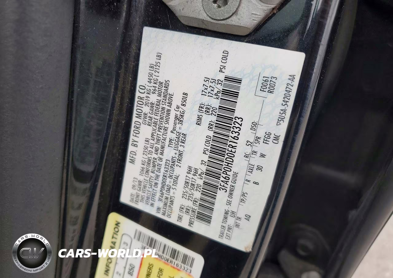 2014 Ford Fusion Se VIN:3FA6P0HD0ER163323 - 12