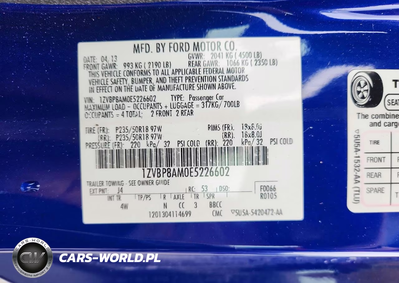 2014 Ford Mustang VIN:1ZVBP8AM0E5226602 - 12