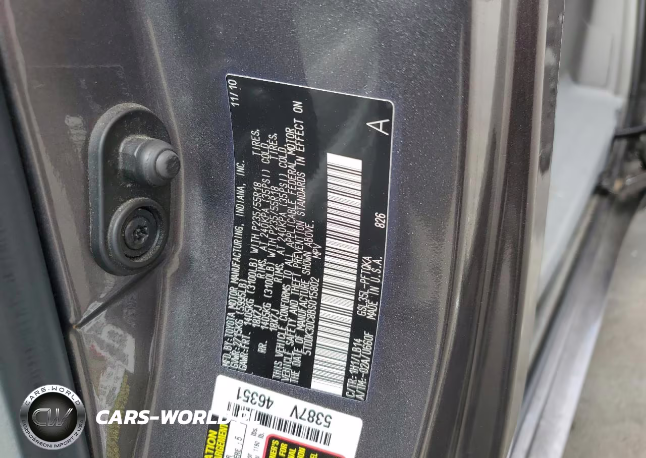2011 Toyota Sienna Xle VIN:5TDDK3DC8BS015802 - 13