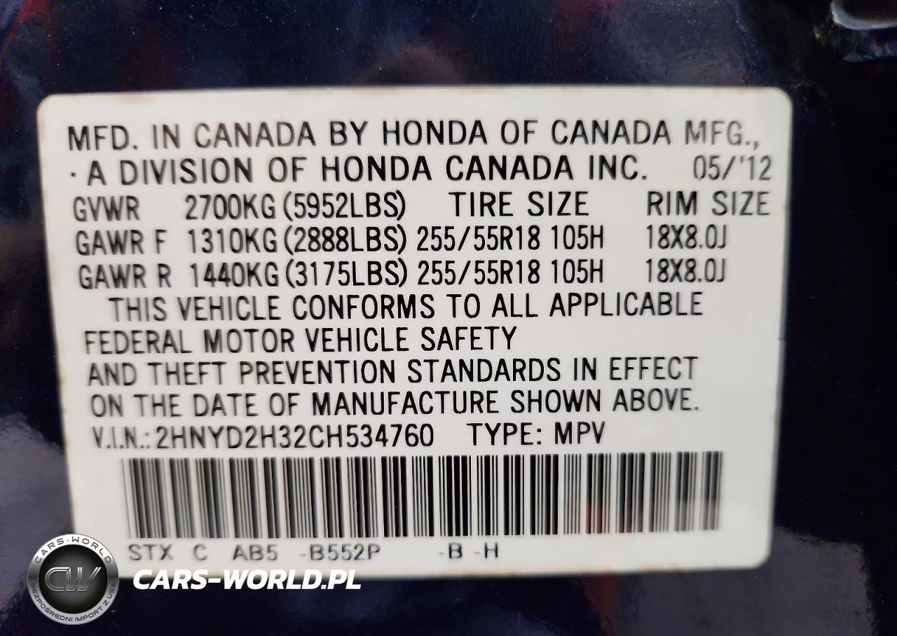 2012 Acura Mdx Technology VIN:2HNYD2H32CH534760 - 13