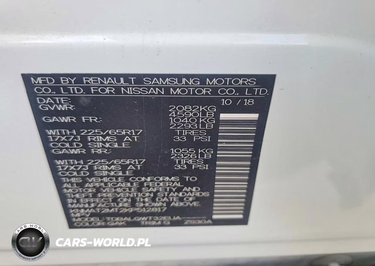 2019 Nissan Rogue Sv VIN:KNMAT2MT2KP512817 - 12