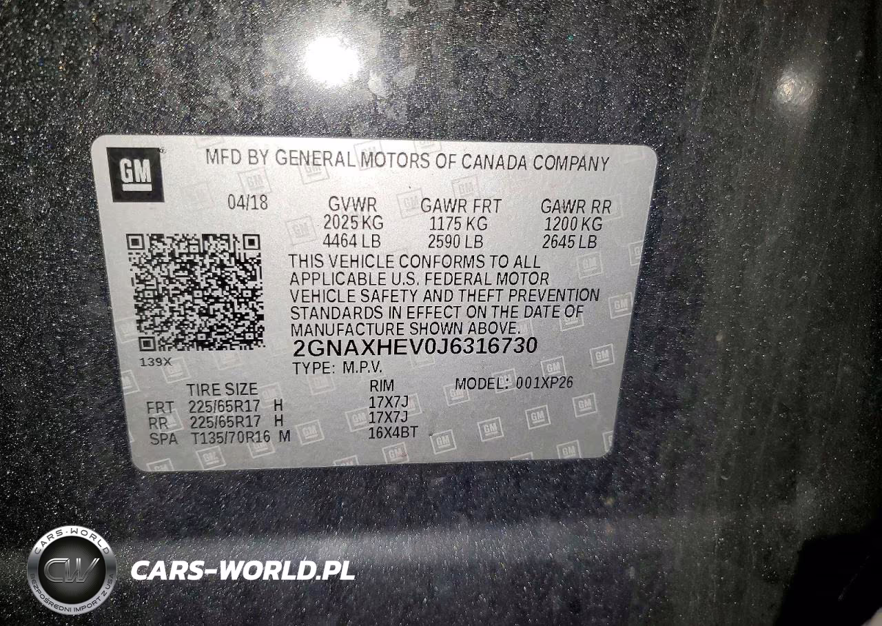 2018 Chevrolet Equinox Ls VIN:2GNAXHEV0J6316730 - 13