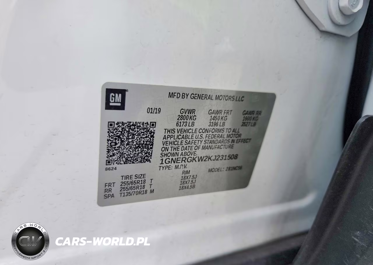 2019 Chevrolet Traverse Lt VIN:1GNERGKW2KJ231508 - 13