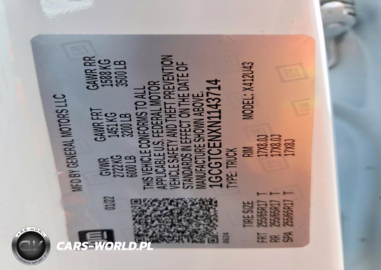 2022 Chevrolet Colorado Lt VIN:1GCGTCENXN1143714 - 12