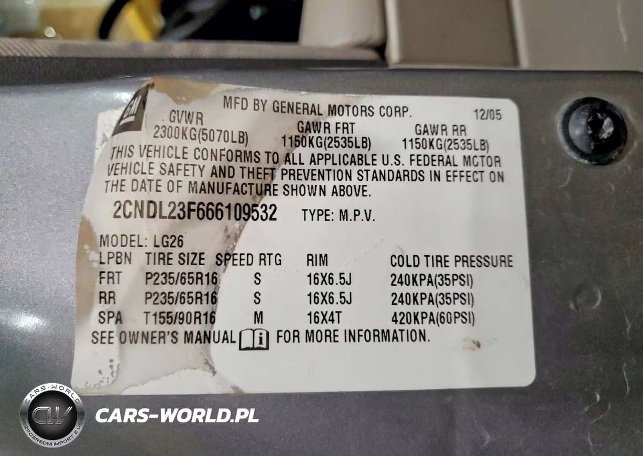 2006 Chevrolet Equinox Ls VIN:2CNDL23F666109532 - 13