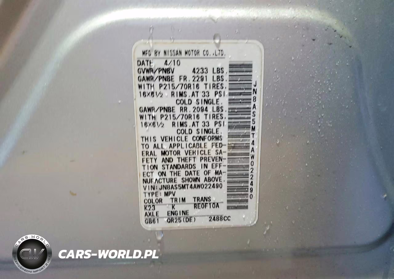 2010 Nissan Rogue Sl VIN:JN8AS5MT4AW022490 - 13