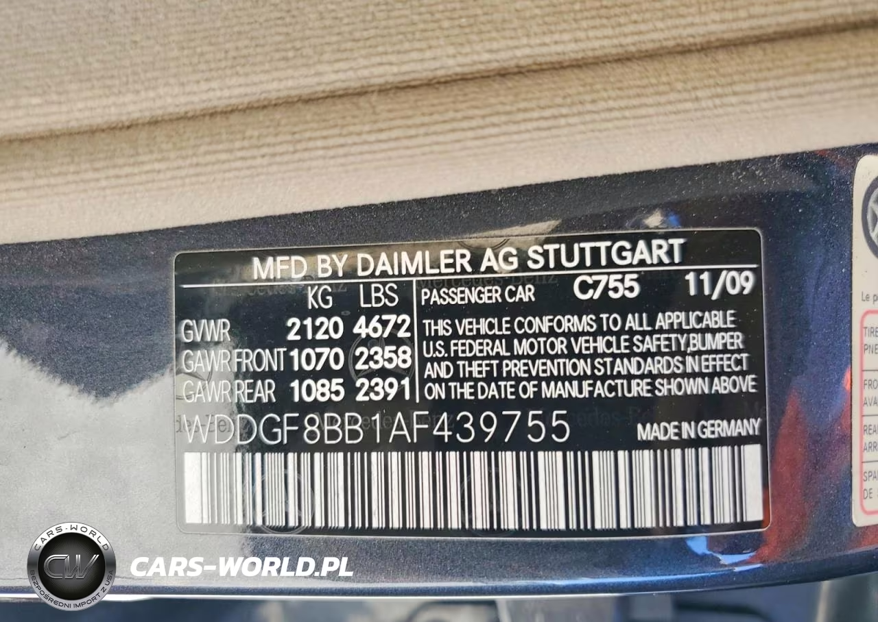 2010 Mercedes-Benz C 300 4Matic VIN:WDDGF8BB1AF439755 - 12