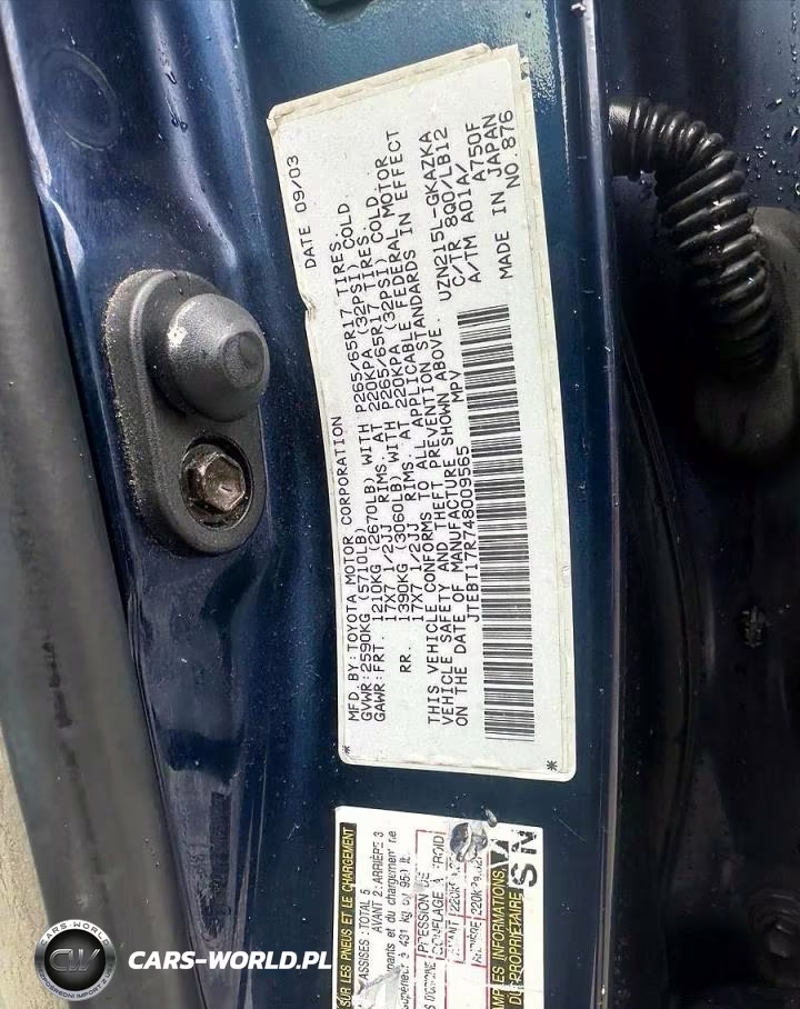 2004 Toyota 4Runner Limited VIN:JTEBT17R748009565 - 10
