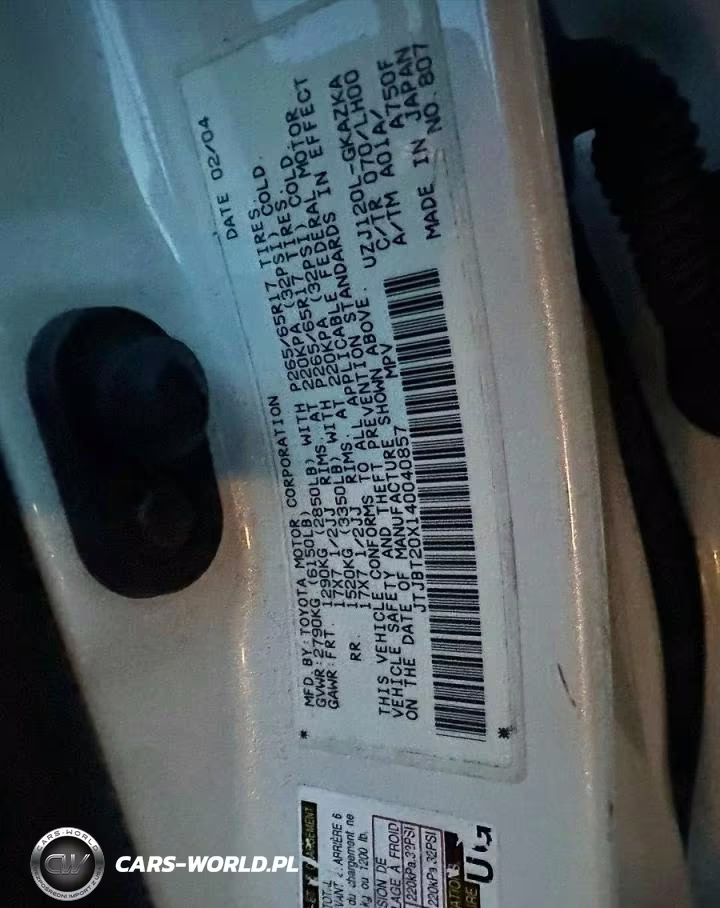 2004 Lexus Gx 470 VIN:JTJBT20X140040857 - 10