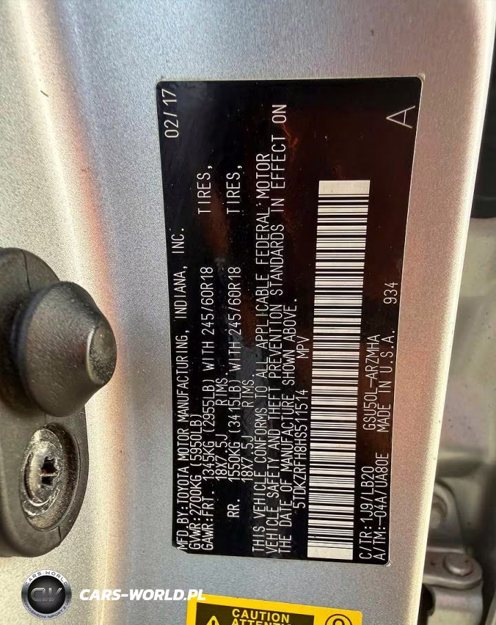 2017 Toyota Highlander Xle VIN:5TDKZRFH8HS511514 - 10