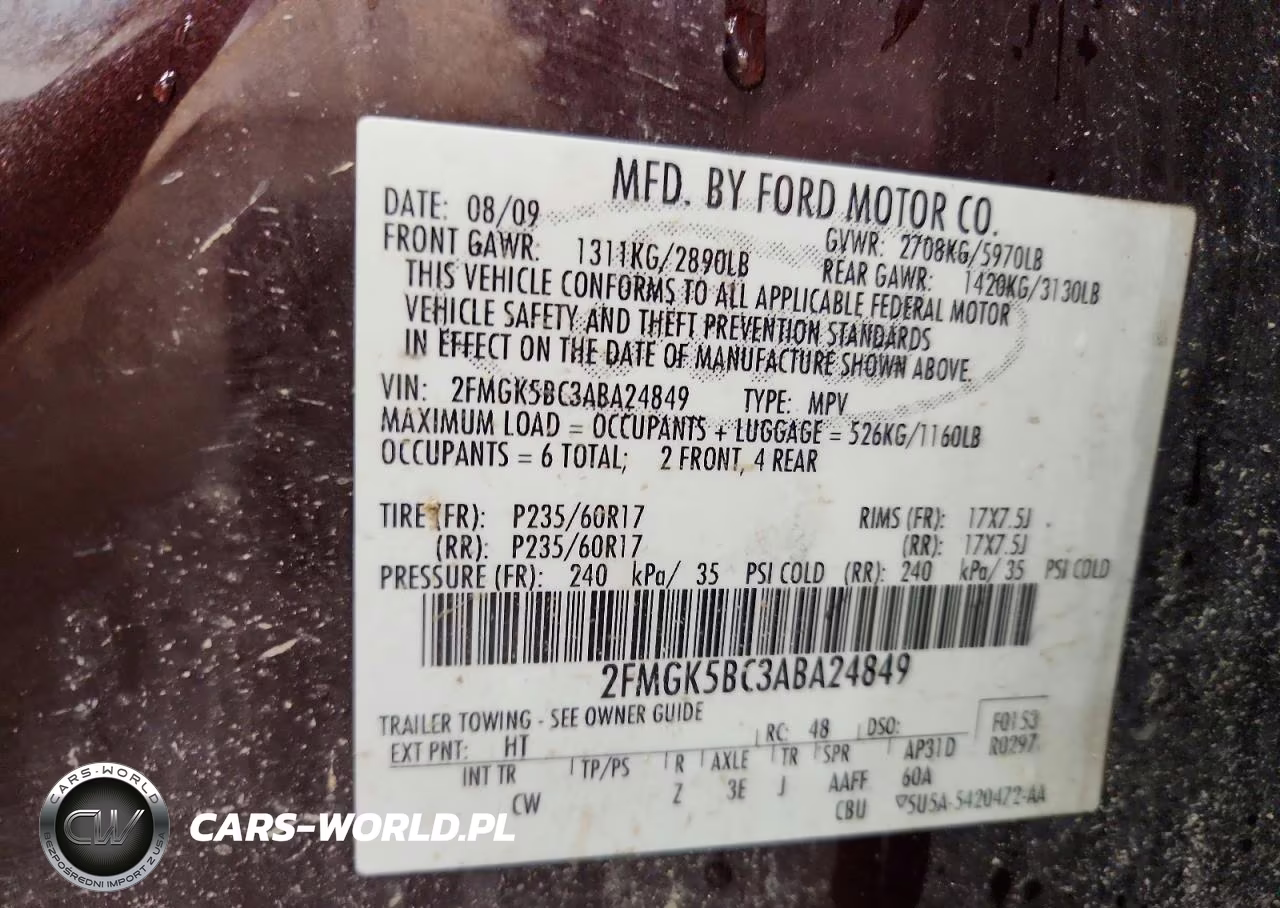 2010 Ford Flex Se VIN:2FMGK5BC3ABA24849 - 13