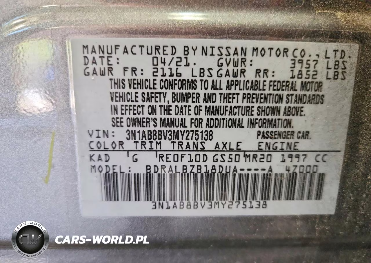 2021 Nissan Sentra VIN:3N1AB8BV3MY275138 - 12